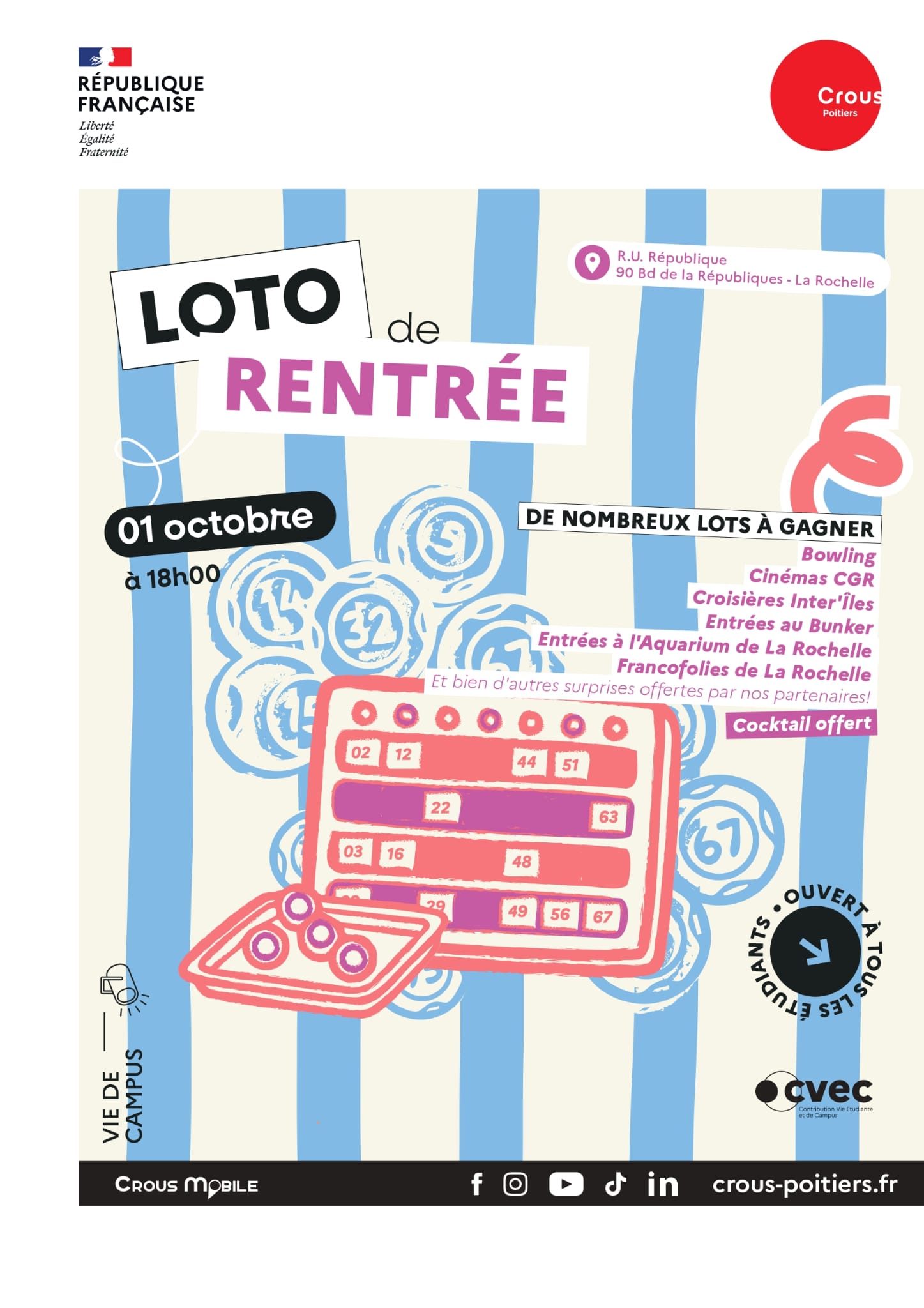 Retour sur la 1ère édition du Loto organisé par le CROUS de La Rochelle
